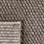 Wool floor rug - Rosemaria Taupe/Grey