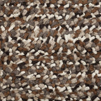 Wool floor rug - Halette Brown/White