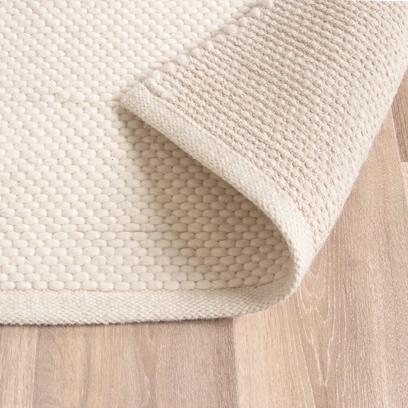 Wool Rug - Feline White