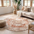 Round Vintage Rug - Spring Medallion Terra/Cream