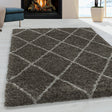 Berber floor rug - Agadir Lines Taupe/Cream