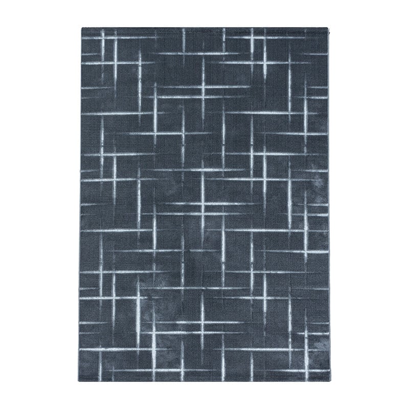 Modern floor rug - Streaky Scratch Grey/White