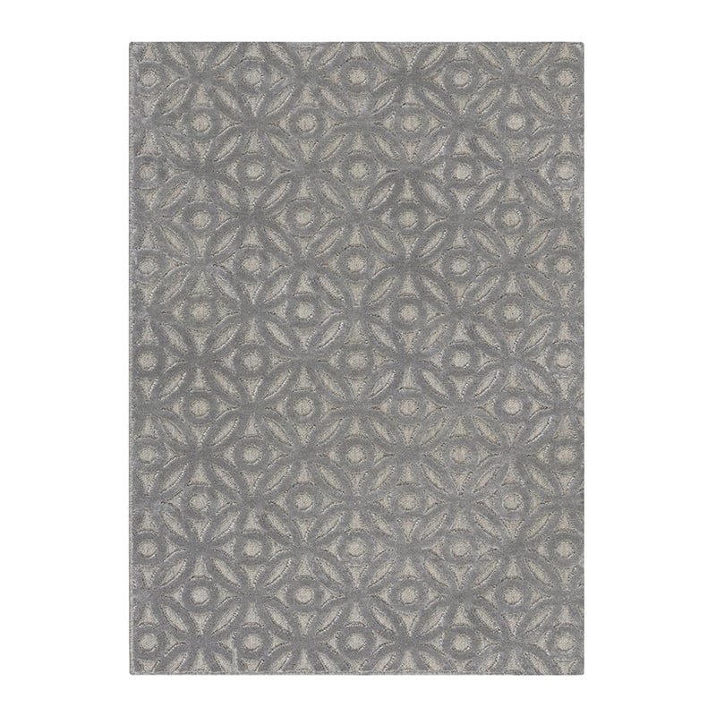 Graphic Floor Rug - Patno Clarissa Silver