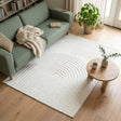 Scandinavian Rug - Charm Curves White