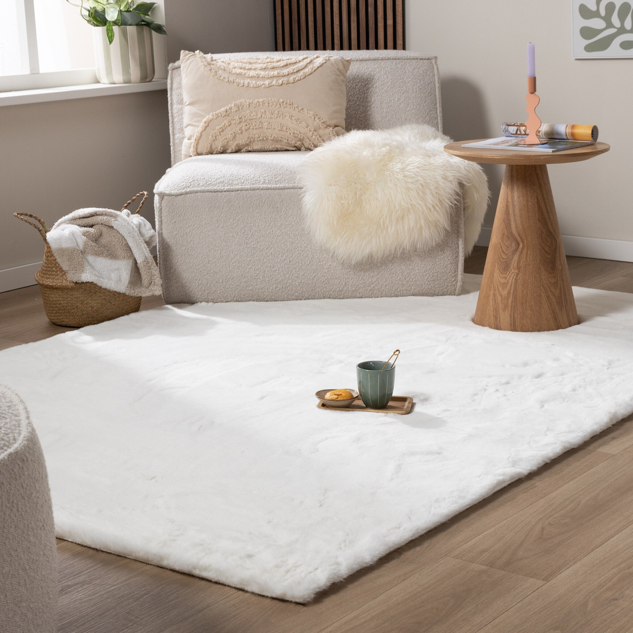 Soft High Pile Rug - Comfy Supreme White