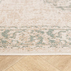 Vintage Runner Rug - Spring Medallion Cream/Green