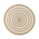 Round Jute Outdoor Rug - Nomad Aztec Cream