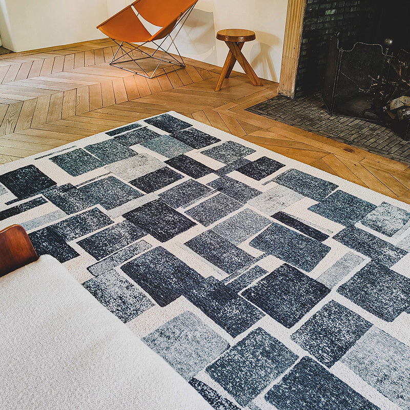 Modern floor rug - Lucia Ice Blue 9355