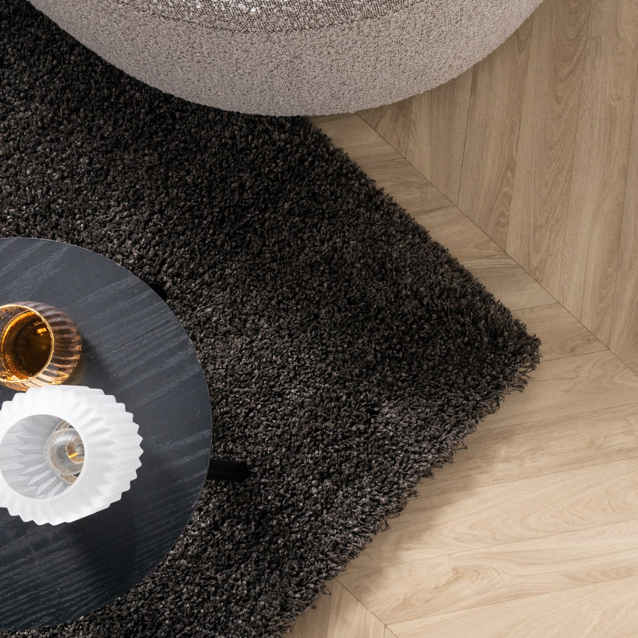 Luxury deep pile rug - Yves Anthracite