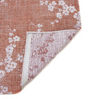 Floral floor rug - Sakura Copper Pink 9371