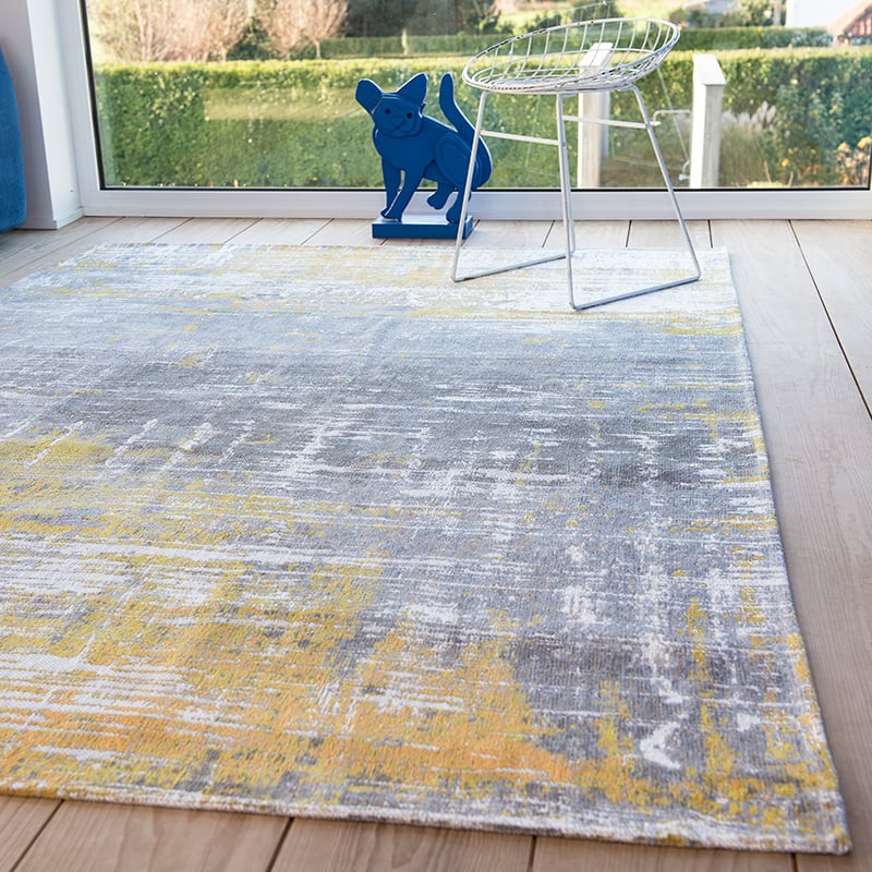 Vintage Floor Rug - Atlantic Streaks 8715 Yellow