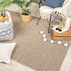 Jute Outdoor Rug - Fora Tile Natural