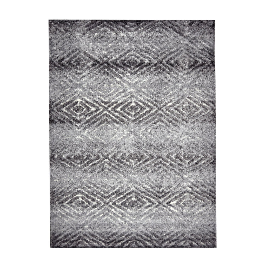 Soft floor rug - Oceane Geo Dark Grey