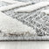 Round Scandinavian Rug - Pitea Panel Grey/Cream