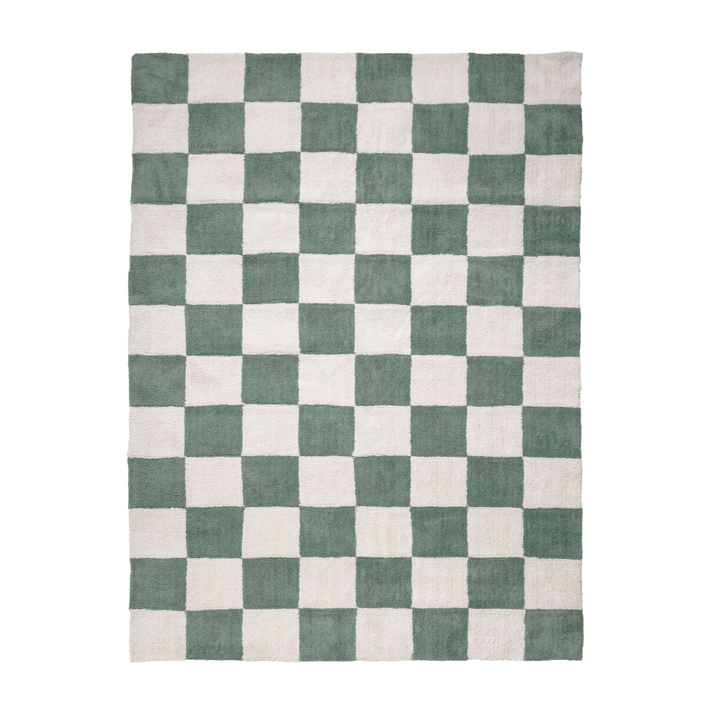 Checkerboard Rug - Blox Green