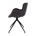 Swivel chair - Novi Dark Grey