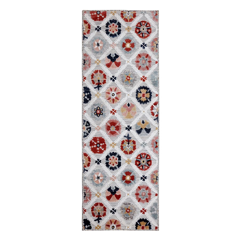 Balcony rug - Plazo Flora Grey