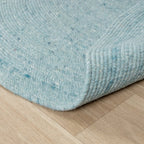 Round Wool Rug - Wise Blue
