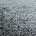 High Pile Floor Rug - Fuzzy Grey