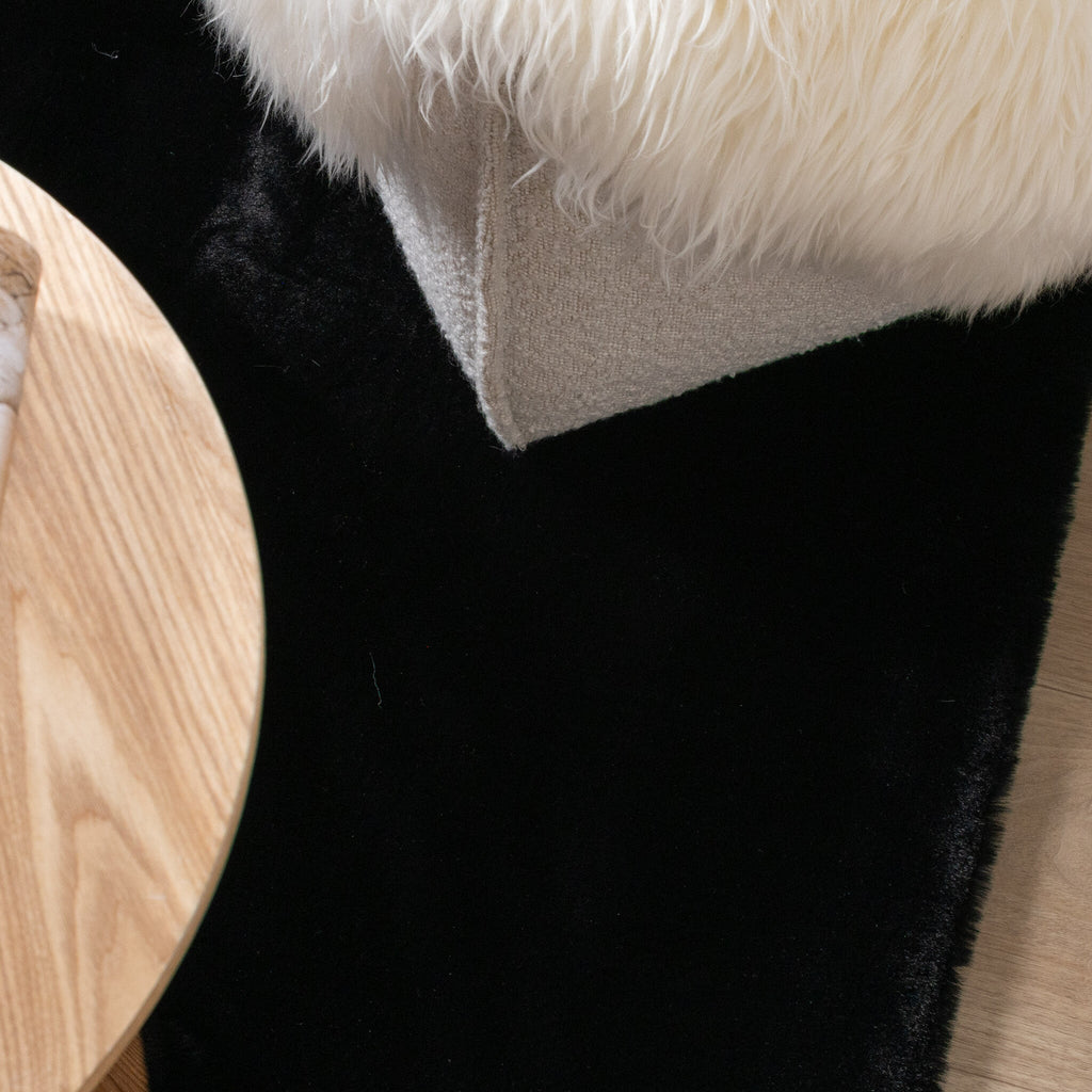 Soft High Pile Rug - Comfy Supreme Black