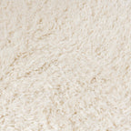 Round Shaggy Rug - Blaze White