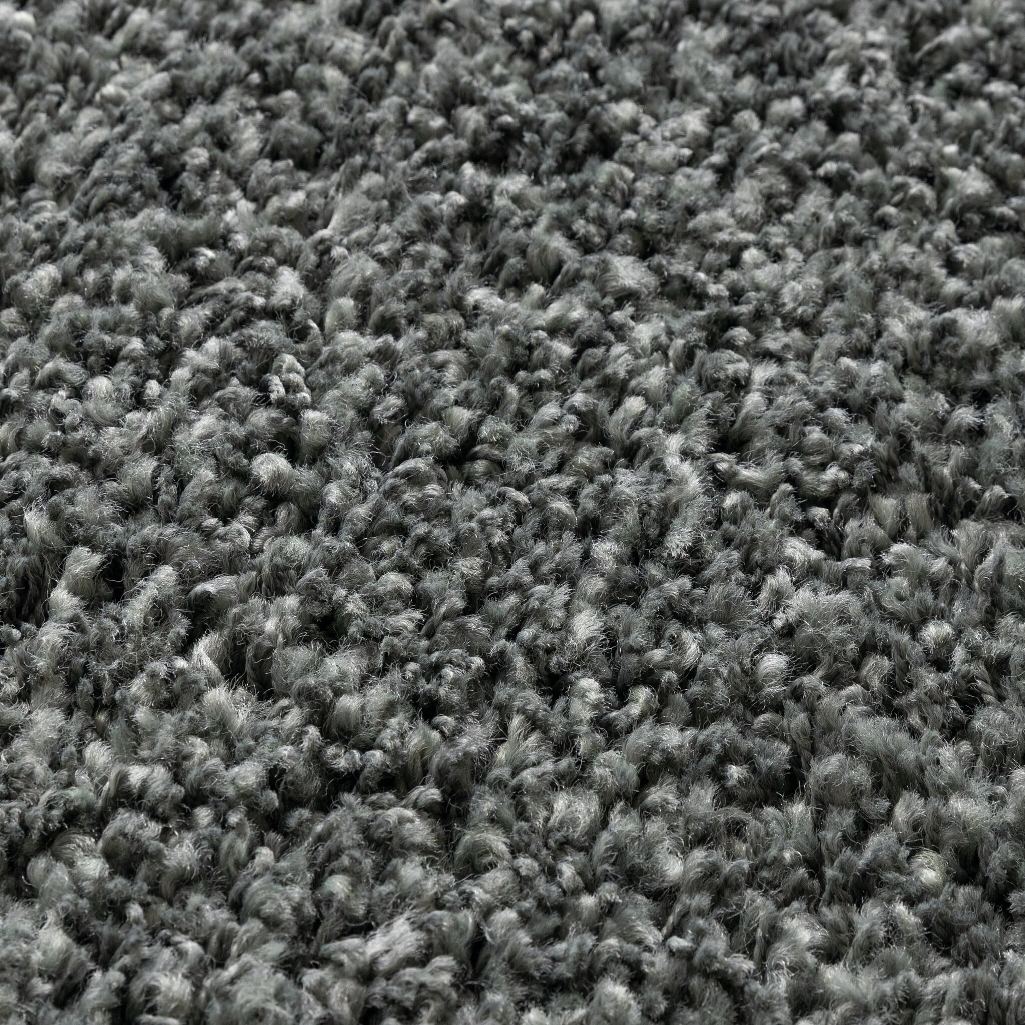 Round shaggy rug - Yves Green