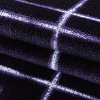 Modern floor rug - Streaky Scratch Purple/White