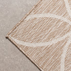 Geometric Outdoor Rug – Faro Ripple Beige