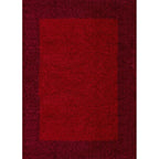 High-Pile Floor Rug - Edge Red