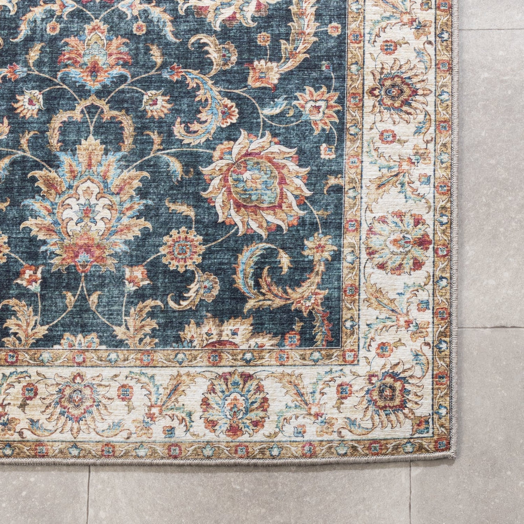 Washable Runner - Domingo Oriental Dark Green
