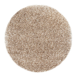 Round High-Pile Floor Rug - Richmond Beige 102