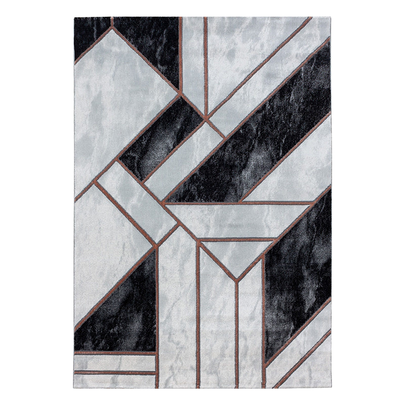 Modern Floor Rug - Marble Design Grey/Brown