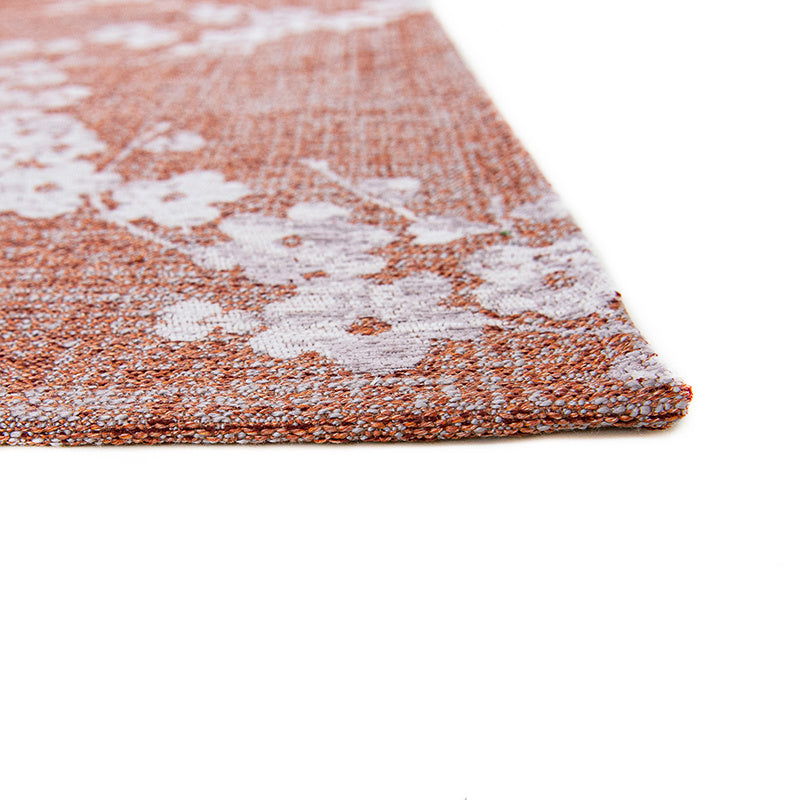 Floral floor rug - Sakura Copper Pink 9371