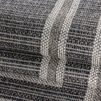 Jute Balcony Rug - Aruba Double-Edge Grey
