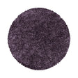Round high-pile floor rug - Softy Purple