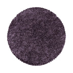 Round high-pile floor rug - Softy Purple