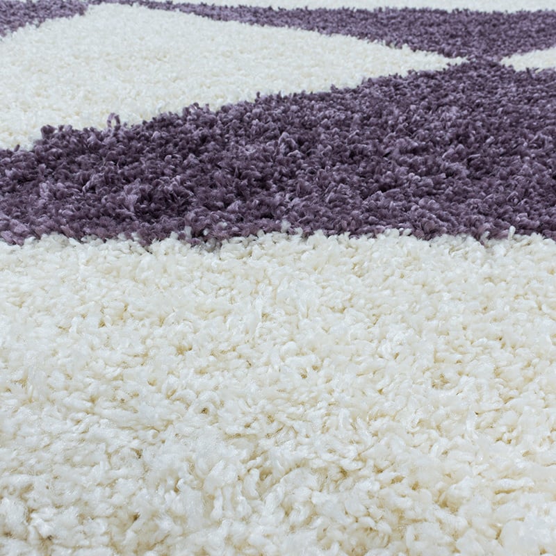 High-Pile Floor Rug - Tuggy Purple