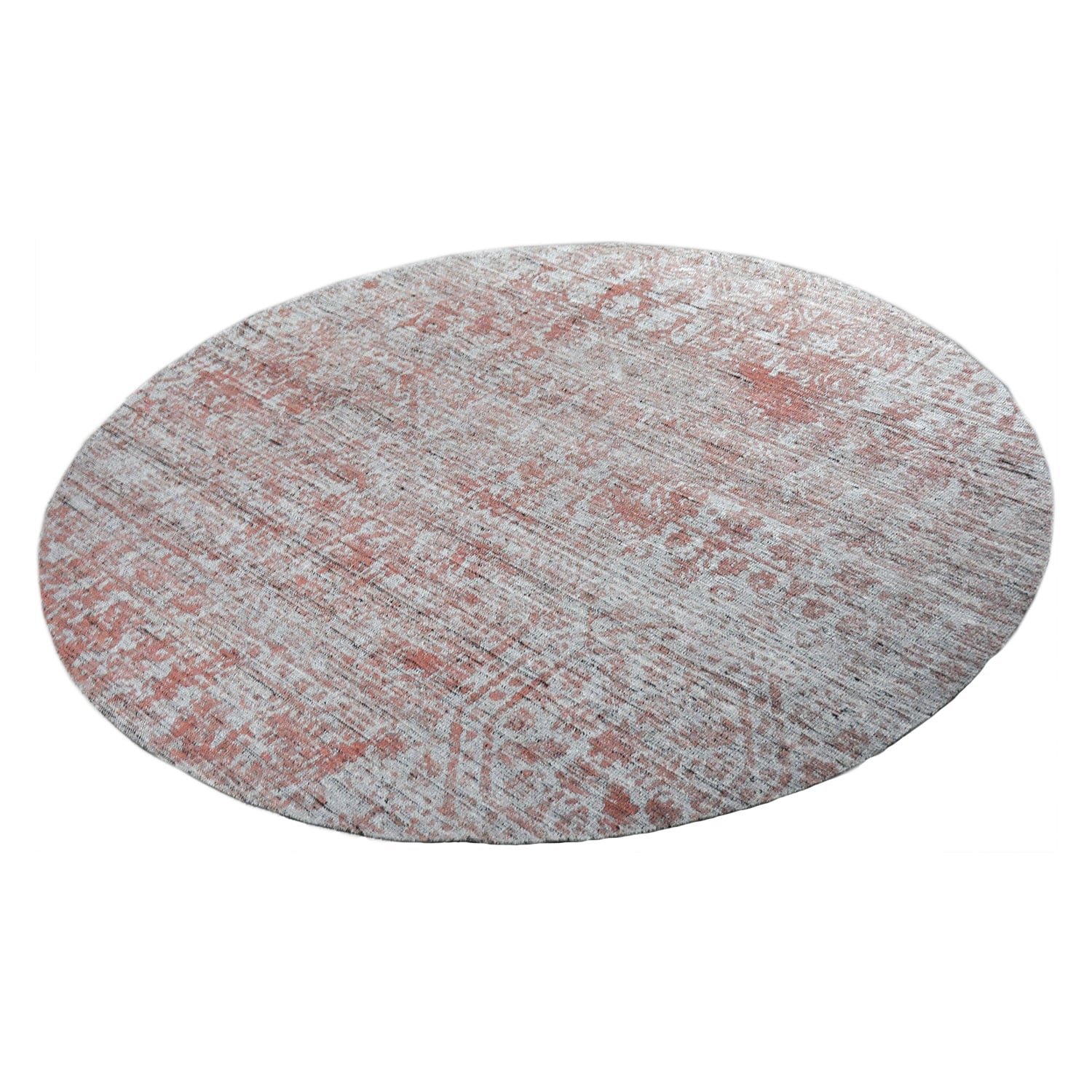 Round Wool Rug - Mathis Red