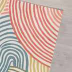 Washable Floor Rug - Fabio Swirl Multicolor