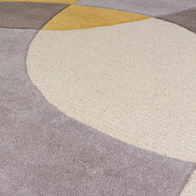 Modern floor rug - Rado Glow Ochre Yellow