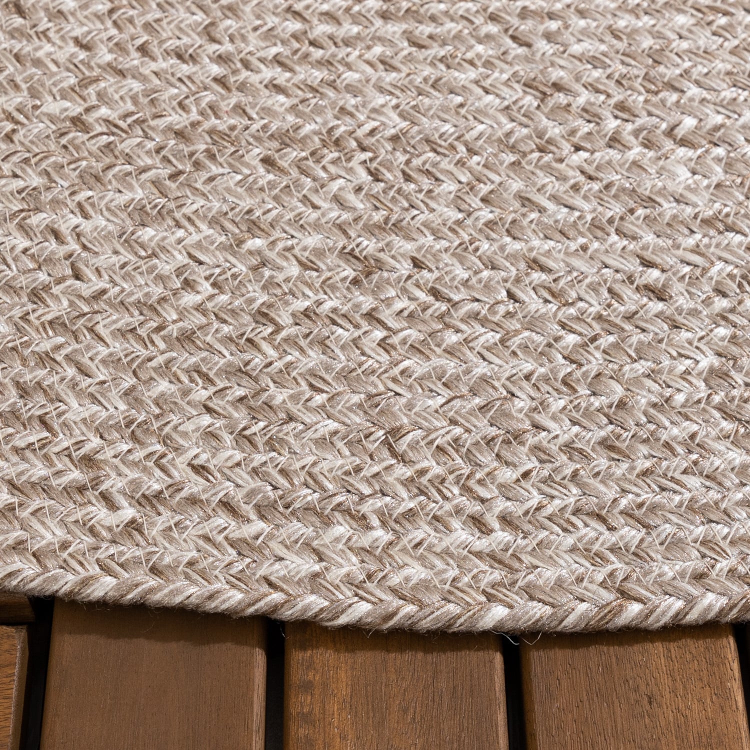 Round Jute Outdoor Rug - Bali Cream