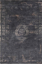 Vintage floor rug - The Fading World Mineral Black 8263