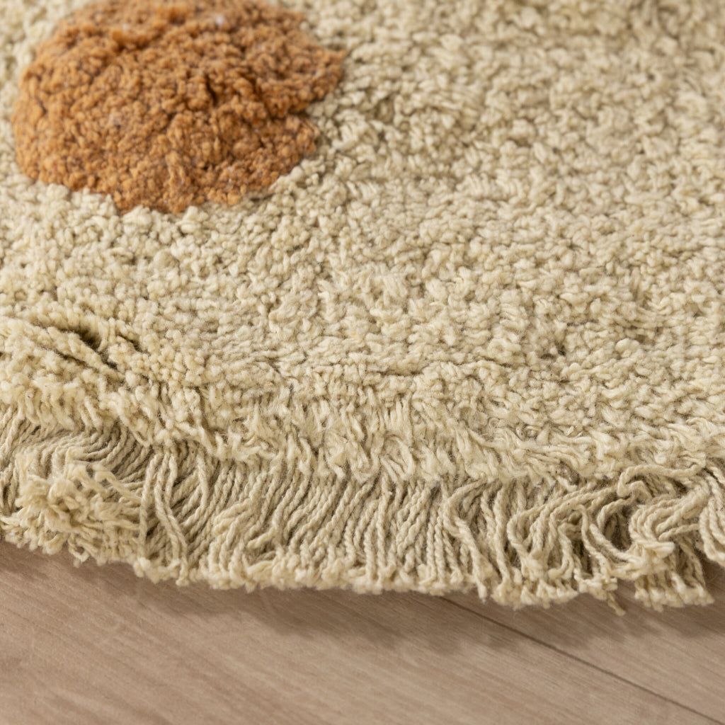 Round Kids' Room Rug – Lou Dots Yellow