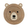 Jute children's floor rug - Julio Bear Brown