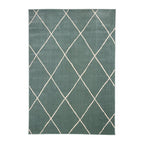 Scandinavian Outdoor Rug - Odin Lines Green