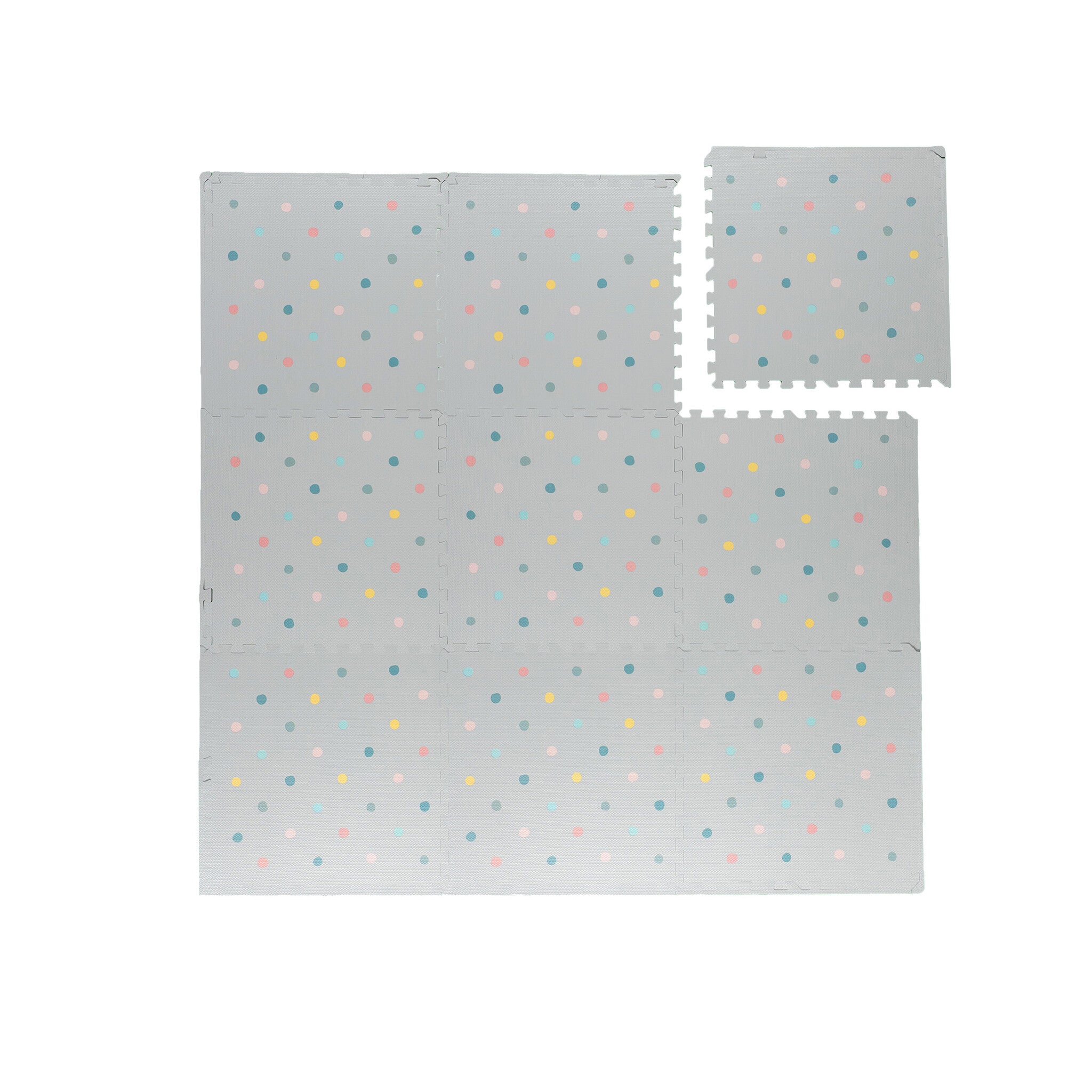 Foam Puzzle Mat - Alfie XL Dots Light Grey