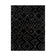 Berber floor rug - Furo Imran Black/Cream