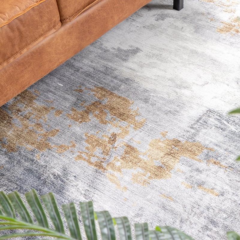Modern Rug - Strong Grey/Yellow
