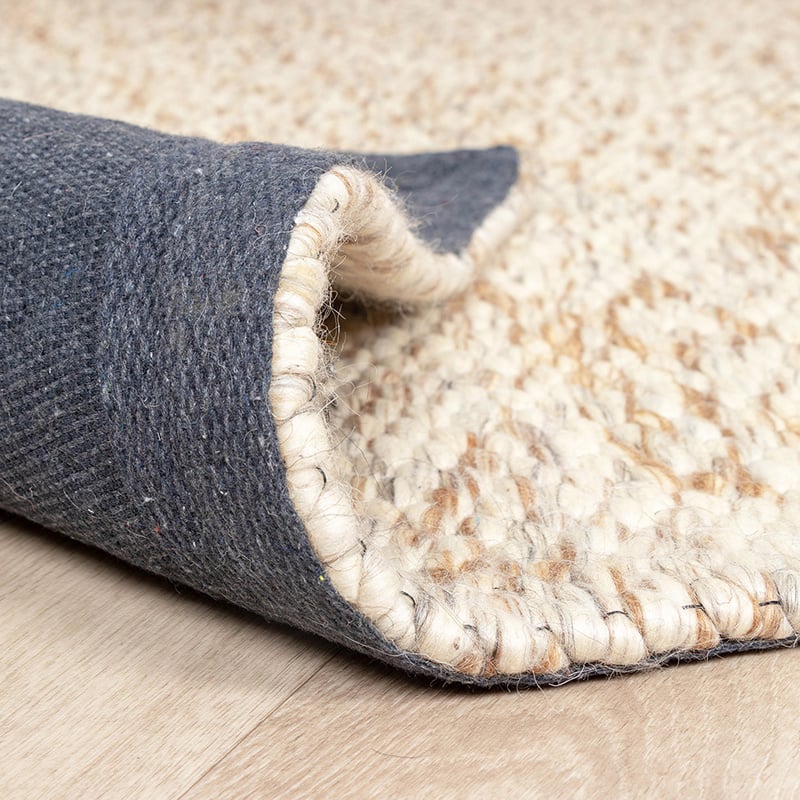 Wool Rug - Melange Cream/Brown Blended