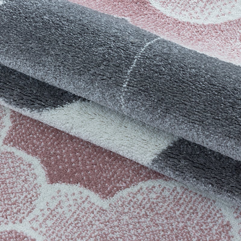 Children's floor rug - Fleurtje Moon Pink